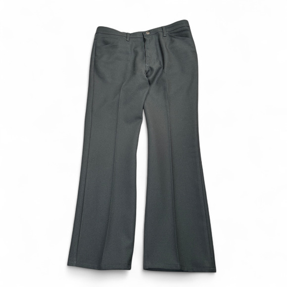 Wrangler Wrancher Pants Mens 38x32 Black Western Cowboy Dress Jeans Bootcut - Picture 1 of 8